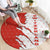 Switzerland Map Scratch Claw Swiss Flag Round Carpet with Vertical Text - Wonder Print Shop