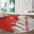 Switzerland Map Scratch Claw Swiss Flag Round Carpet with Vertical Text - Wonder Print Shop
