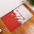 Switzerland Map Scratch Claw Swiss Flag Rubber Doormat with Vertical Text - Wonder Print Shop