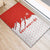 Switzerland Map Scratch Claw Swiss Flag Rubber Doormat with Vertical Text - Wonder Print Shop