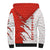 Switzerland Map Scratch Claw Swiss Flag Sherpa Hoodie with Vertical Text - Wonder Print Shop