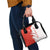 Switzerland Map Scratch Claw Swiss Flag Shoulder Handbag with Vertical Text - Wonder Print Shop