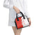Switzerland Map Scratch Claw Swiss Flag Shoulder Handbag with Vertical Text - Wonder Print Shop