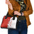 Switzerland Map Scratch Claw Swiss Flag Shoulder Handbag with Vertical Text - Wonder Print Shop