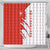 Switzerland Map Scratch Claw Swiss Flag Shower Curtain with Vertical Text - Wonder Print Shop