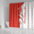 Switzerland Map Scratch Claw Swiss Flag Shower Curtain with Vertical Text - Wonder Print Shop