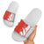 Switzerland Map Scratch Claw Swiss Flag Slide Sandals with Vertical Text - Wonder Print Shop