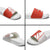 Switzerland Map Scratch Claw Swiss Flag Slide Sandals with Vertical Text - Wonder Print Shop