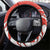 Switzerland Map Scratch Claw Swiss Flag Steering Wheel Cover with Vertical Text - Wonder Print Shop