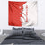 Switzerland Map Scratch Claw Swiss Flag Tapestry with Vertical Text - Wonder Print Shop