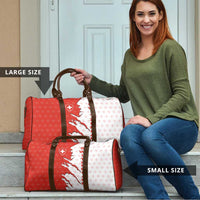 Switzerland Map Scratch Claw Swiss Flag Travel Bag with Vertical Text - Wonder Print Shop