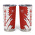 Switzerland Map Scratch Claw Swiss Flag Tumbler Cup with Vertical Text - Wonder Print Shop