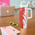 Switzerland Map Scratch Claw Swiss Flag Tumbler With Handle with Vertical Text - Wonder Print Shop