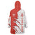 Switzerland Map Scratch Claw Swiss Flag Wearable Blanket Hoodie with Vertical Text - Wonder Print Shop