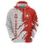 Switzerland Map Scratch Claw Swiss Flag Zip Hoodie with Vertical Text - Wonder Print Shop