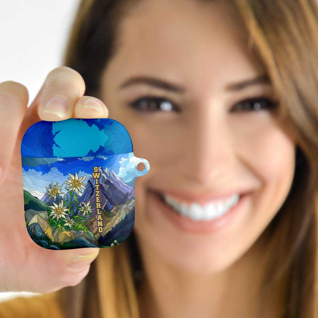 Edelweiss Flower Switzerland Mountain AirPods Case - Wonder Print Shop