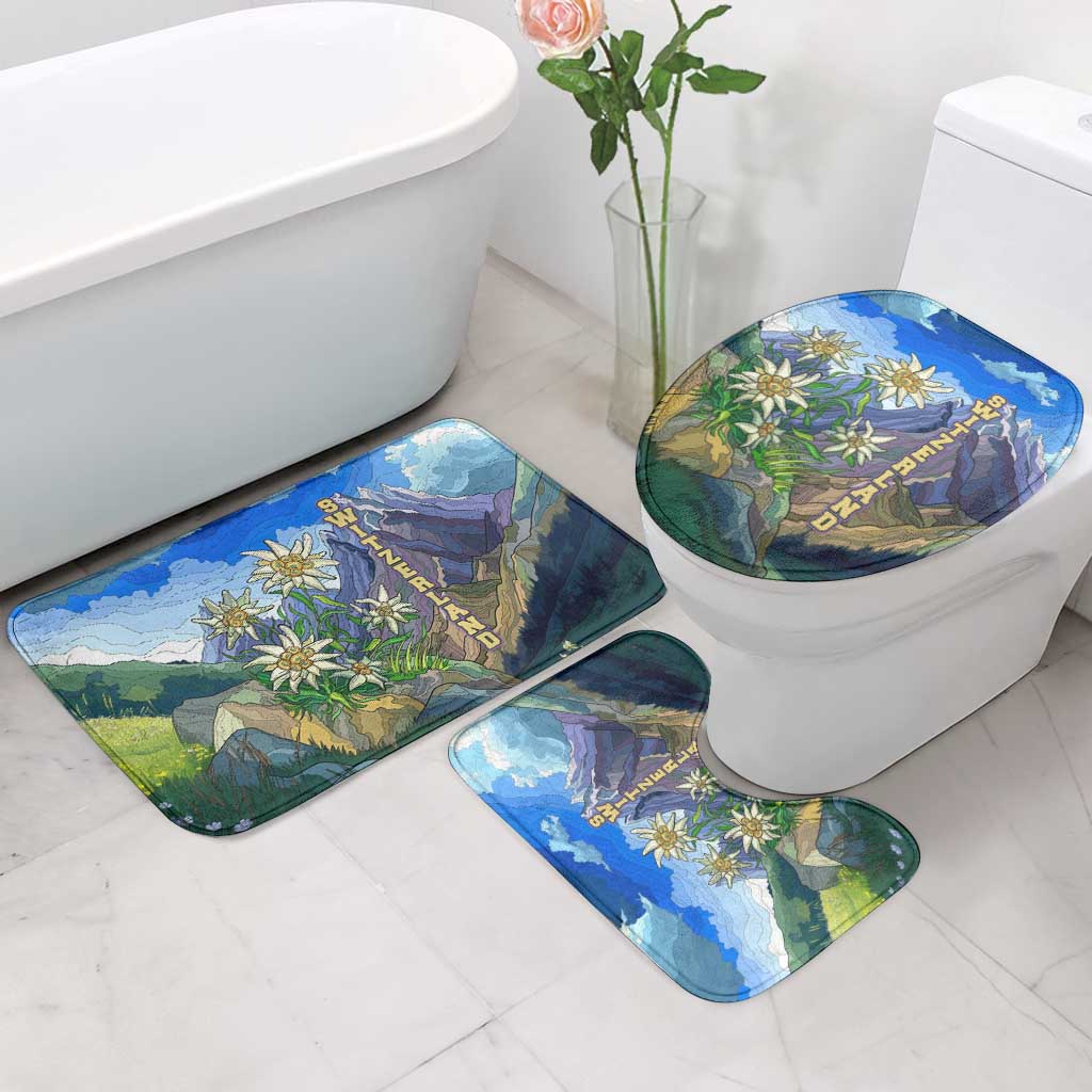 Edelweiss Flower Switzerland Mountain Bathroom Set - Wonder Print Shop