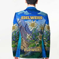 Edelweiss Flower Switzerland Mountain Blazer - Wonder Print Shop