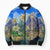 Edelweiss Flower Switzerland Mountain Bomber Puffer Jacket - Wonder Print Shop