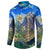 Edelweiss Flower Switzerland Mountain Button Sweatshirt - Wonder Print Shop