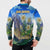 Edelweiss Flower Switzerland Mountain Button Sweatshirt - Wonder Print Shop
