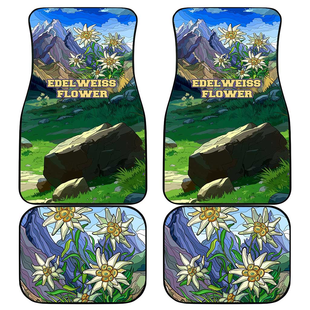 Edelweiss Flower Switzerland Mountain Car Mats - Wonder Print Shop