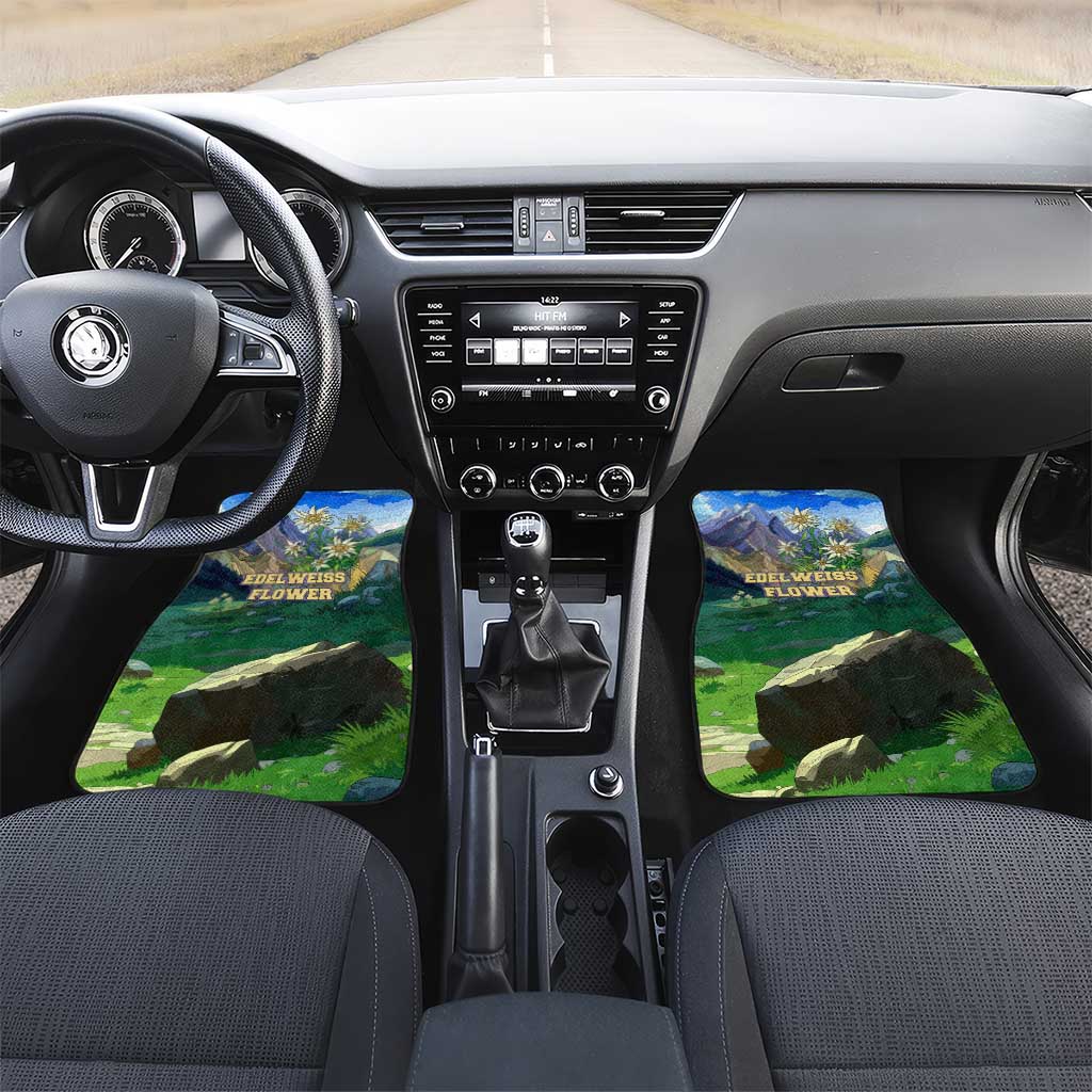 Edelweiss Flower Switzerland Mountain Car Mats - Wonder Print Shop