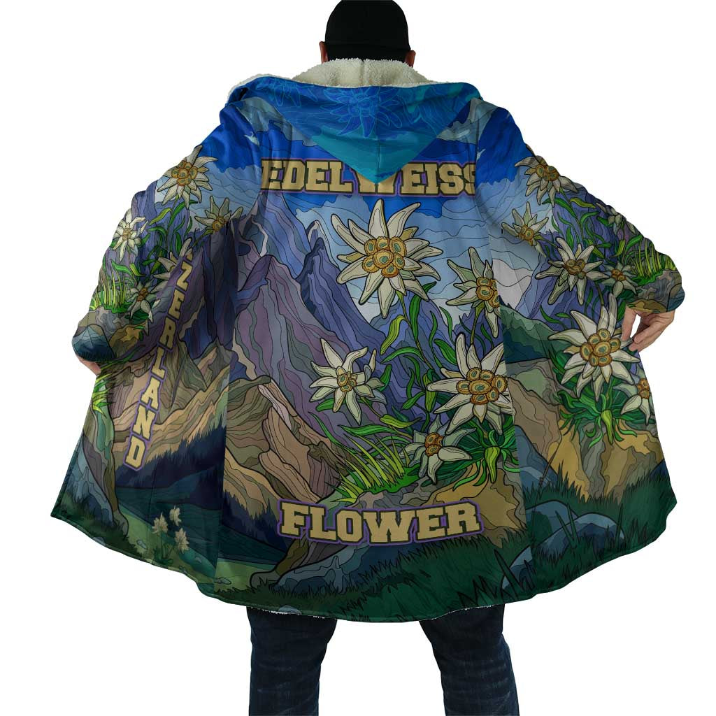 Edelweiss Flower Switzerland Mountain Cloak - Wonder Print Shop