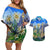Edelweiss Flower Switzerland Mountain Couples Matching Off Shoulder Short Dress and Hawaiian Shirt - Wonder Print Shop