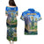 Edelweiss Flower Switzerland Mountain Couples Matching Puletasi and Hawaiian Shirt - Wonder Print Shop