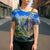 Edelweiss Flower Switzerland Mountain Cross Shoulder Shirt - Wonder Print Shop