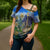 Edelweiss Flower Switzerland Mountain Cross Shoulder Shirt - Wonder Print Shop