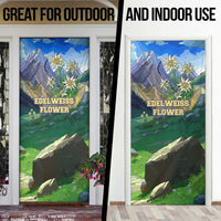 Edelweiss Flower Switzerland Mountain Door Cover - Wonder Print Shop