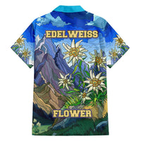 Edelweiss Flower Switzerland Mountain Family Matching Long Sleeve Bodycon Dress and Hawaiian Shirt - Wonder Print Shop