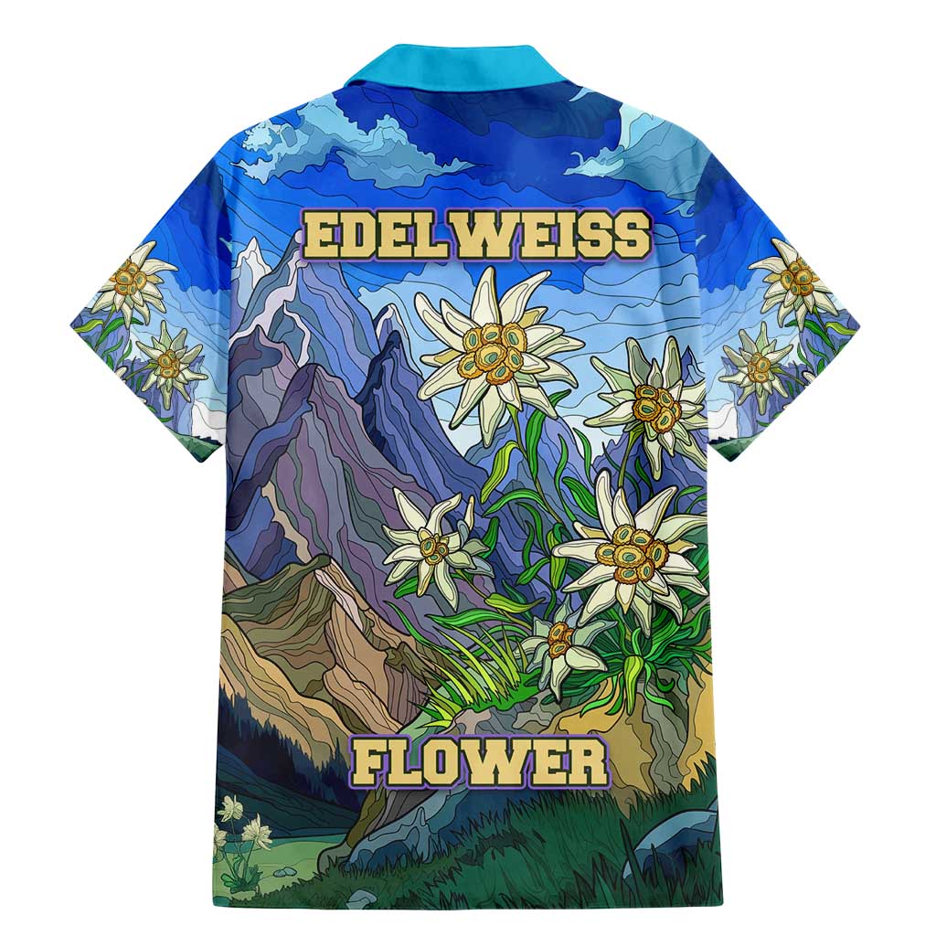 Edelweiss Flower Switzerland Mountain Family Matching Mermaid Dress and Hawaiian Shirt - Wonder Print Shop