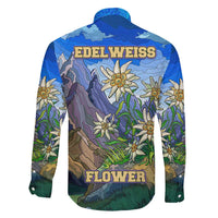 Edelweiss Flower Switzerland Mountain Family Matching Mermaid Dress and Hawaiian Shirt - Wonder Print Shop
