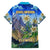Edelweiss Flower Switzerland Mountain Family Matching Short Sleeve Bodycon Dress and Hawaiian Shirt - Wonder Print Shop