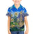 Edelweiss Flower Switzerland Mountain Family Matching Short Sleeve Bodycon Dress and Hawaiian Shirt - Wonder Print Shop