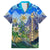 Edelweiss Flower Switzerland Mountain Family Matching Tank Maxi Dress and Hawaiian Shirt - Wonder Print Shop