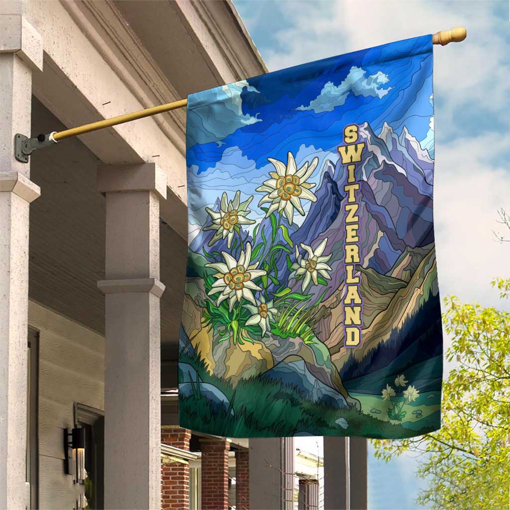 Edelweiss Flower Switzerland Mountain Garden Flag - Wonder Print Shop