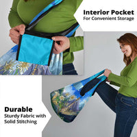 Edelweiss Flower Switzerland Mountain Grocery Bag - Wonder Print Shop