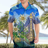Edelweiss Flower Switzerland Mountain Hawaiian Shirt - Wonder Print Shop