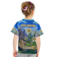 Edelweiss Flower Switzerland Mountain Kid T Shirt - Wonder Print Shop