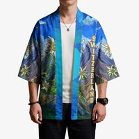 Edelweiss Flower Switzerland Mountain Kimono - Wonder Print Shop