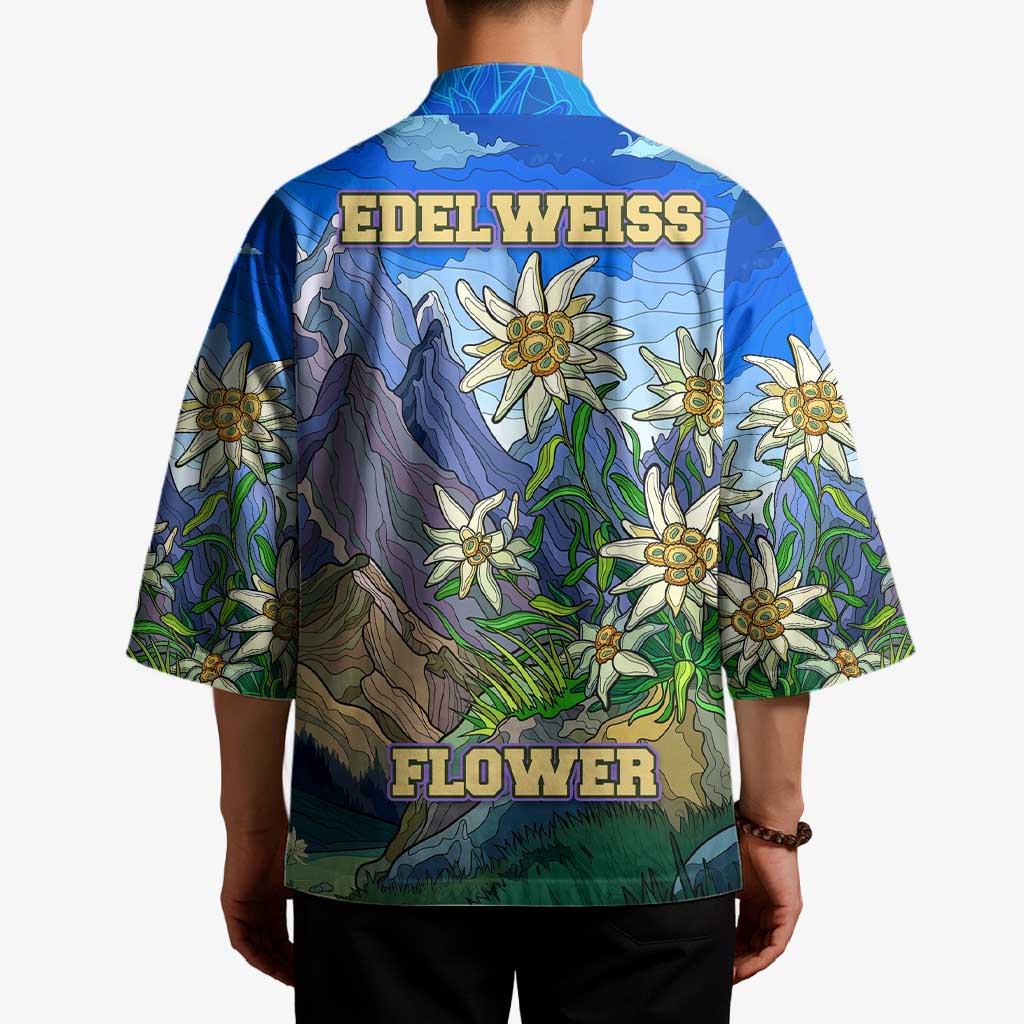 Edelweiss Flower Switzerland Mountain Kimono - Wonder Print Shop