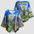 Edelweiss Flower Switzerland Mountain Kimono Sleeve Blouse - Wonder Print Shop