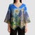 Edelweiss Flower Switzerland Mountain Kimono Sleeve Blouse - Wonder Print Shop