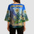 Edelweiss Flower Switzerland Mountain Kimono Sleeve Blouse - Wonder Print Shop