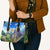 Edelweiss Flower Switzerland Mountain Leather Bag - Wonder Print Shop