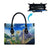 Edelweiss Flower Switzerland Mountain Leather Bag - Wonder Print Shop